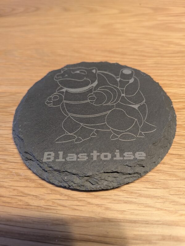 Pokémon Evolution Slate Coaster Set with Holder - Featuring Squirtle Collection & Pokéball Display Stand - Image 5