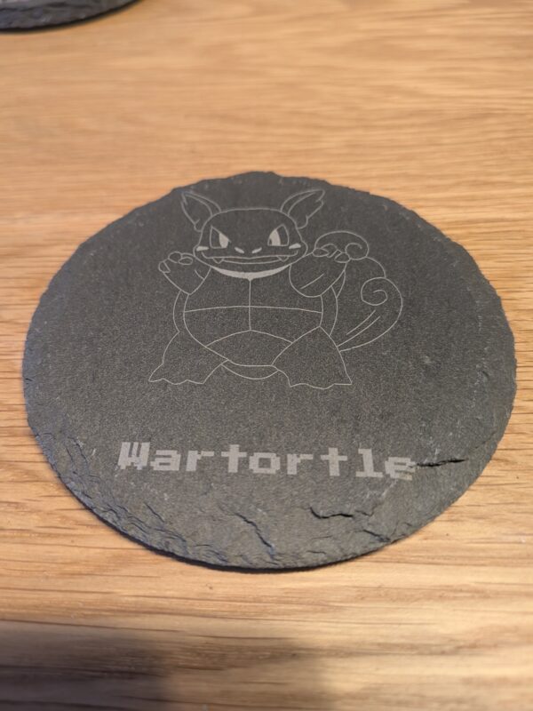Pokémon Evolution Slate Coaster Set with Holder - Featuring Squirtle Collection & Pokéball Display Stand - Image 6