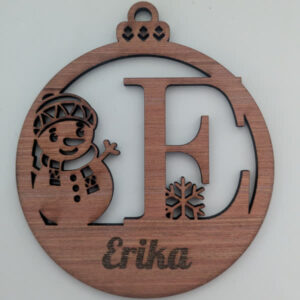E Bauble Custom Engraved