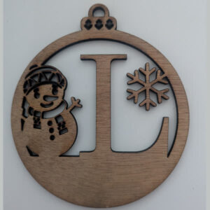 L Bauble Custom Engraved