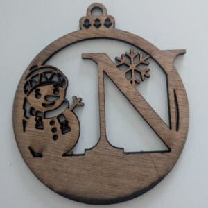 N Bauble Custom Engraved