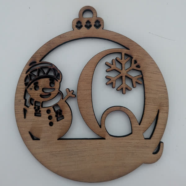 Q Bauble Custom Engraved