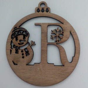 R Bauble Custom Engraved