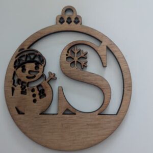 S Bauble Custom Engraved