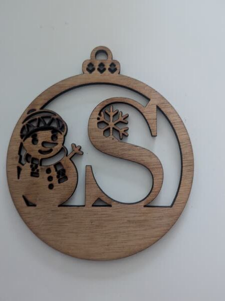 S Bauble Custom Engraved