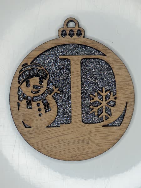 D Bauble Custom Engraved - Image 3