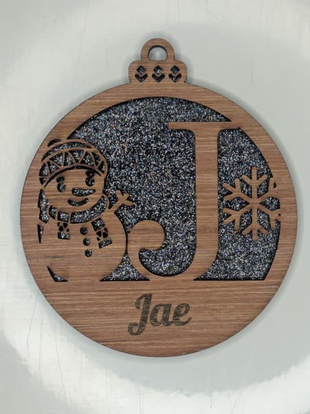 J Bauble Custom Engraved - Image 3