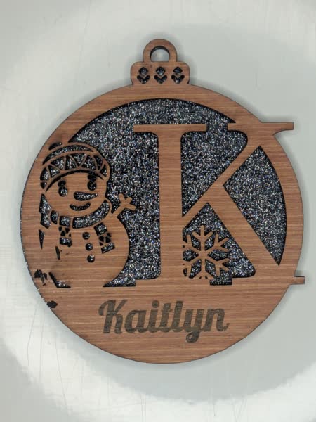K Bauble Custom Engraved - Image 3