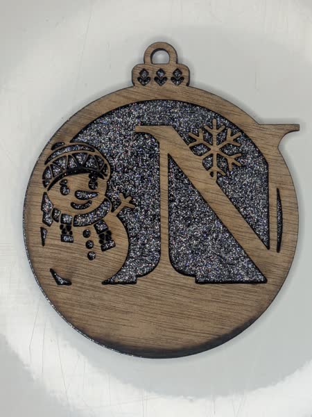 N Bauble Custom Engraved - Image 3