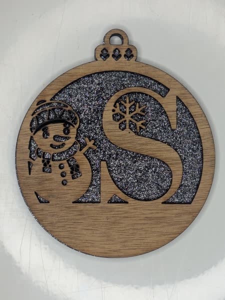 S Bauble Custom Engraved - Image 3