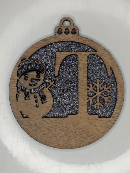 T Bauble Custom Engraved - Image 3
