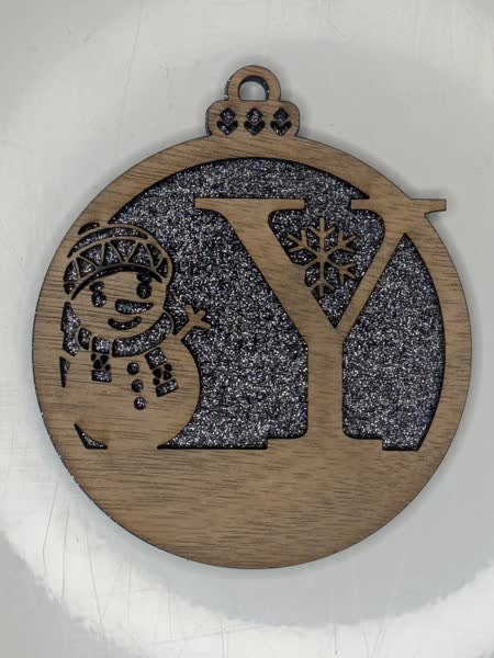 Y Bauble Custom Engraved - Image 3
