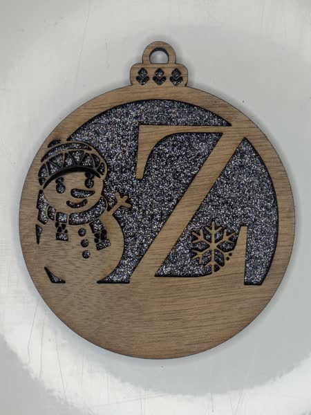 Z Bauble Custom Engraved - Image 3