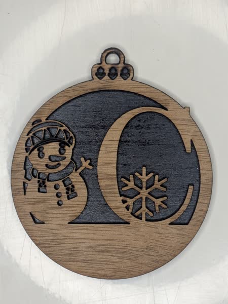 C Bauble Custom Engraved - Image 2