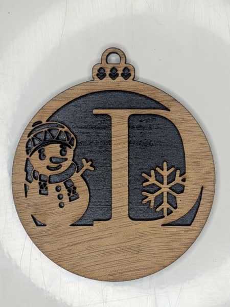 D Bauble Custom Engraved - Image 2