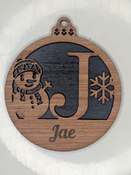 J Bauble Custom Engraved - Image 2
