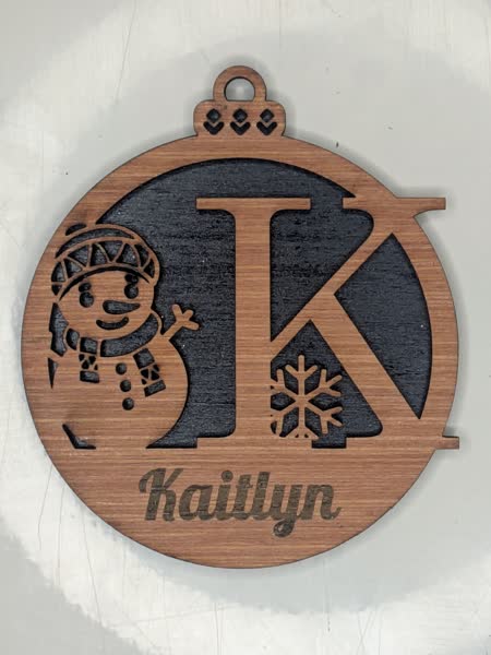 K Bauble Custom Engraved - Image 2