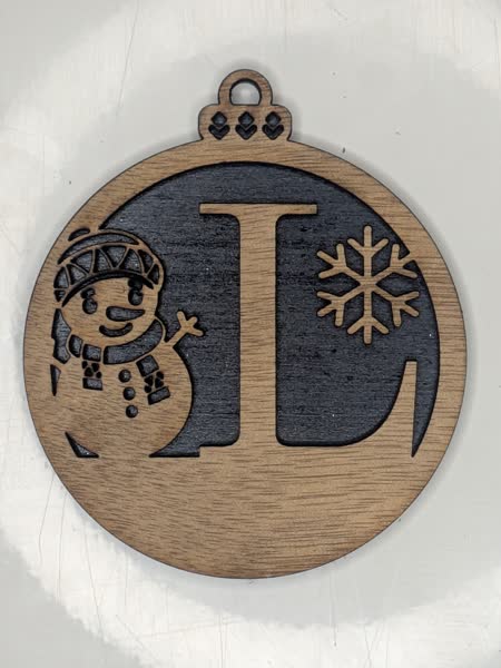 L Bauble Custom Engraved - Image 2