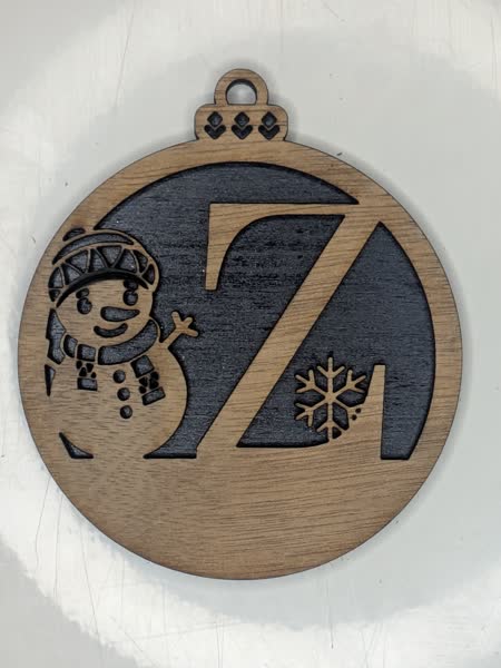 Z Bauble Custom Engraved - Image 2