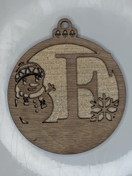 F Bauble Custom Engraved - Image 5