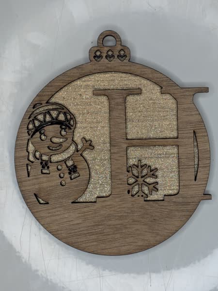 H Bauble Custom Engraved - Image 5