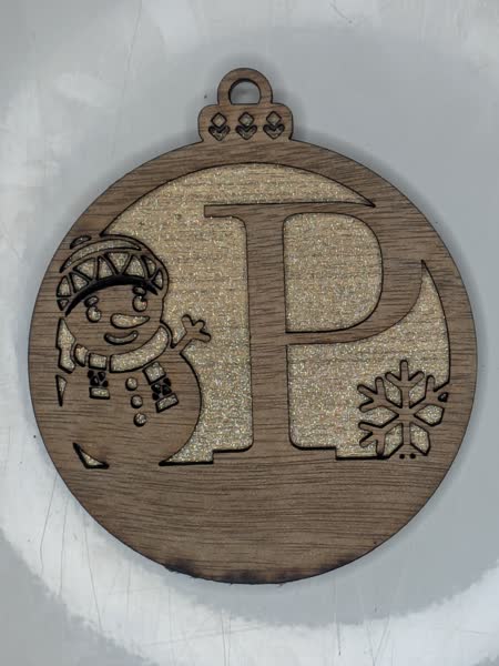 P Bauble Custom Engraved - Image 5