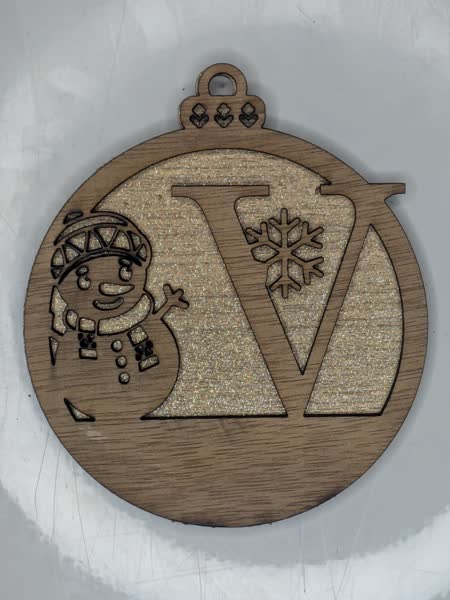 V Bauble Custom Engraved - Image 5