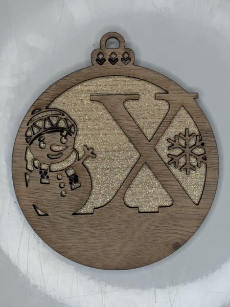 X Bauble Custom Engraved - Image 5
