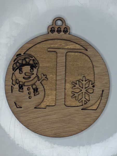 D Bauble Custom Engraved - Image 4