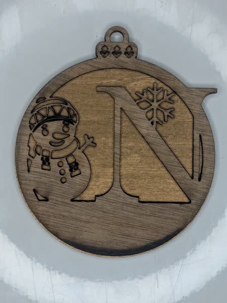 N Bauble Custom Engraved - Image 4