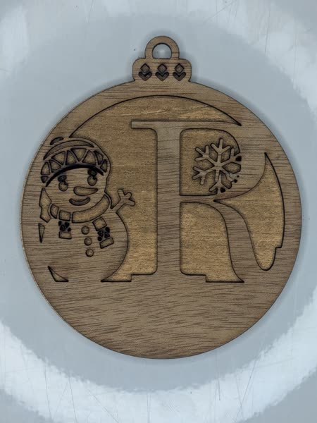 R Bauble Custom Engraved - Image 4