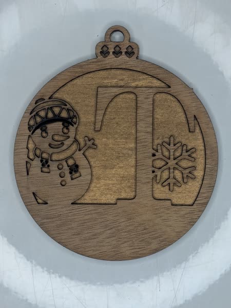 T Bauble Custom Engraved - Image 4