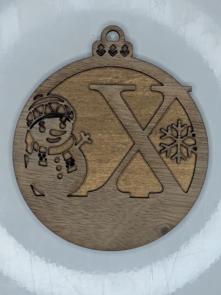 X Bauble Custom Engraved - Image 4