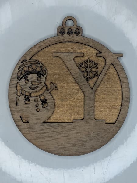 Y Bauble Custom Engraved - Image 4