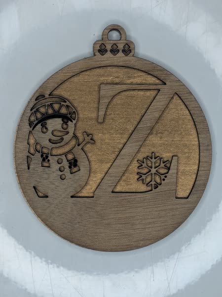 Z Bauble Custom Engraved - Image 4