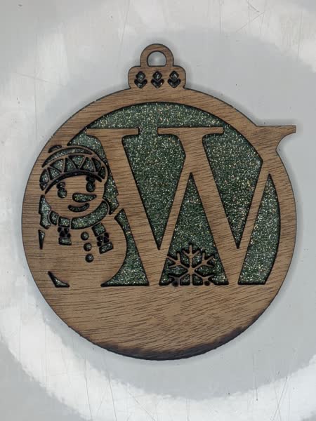 W Bauble Custom Engraved - Image 7