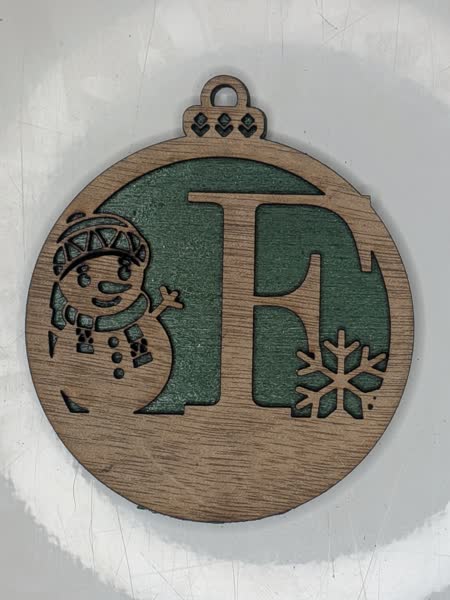 F Bauble Custom Engraved - Image 6