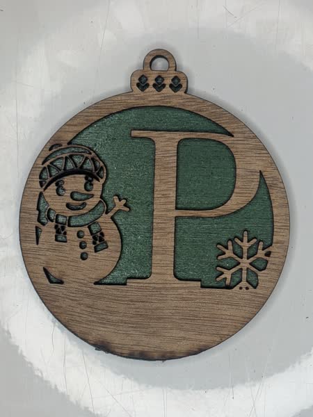P Bauble Custom Engraved - Image 6