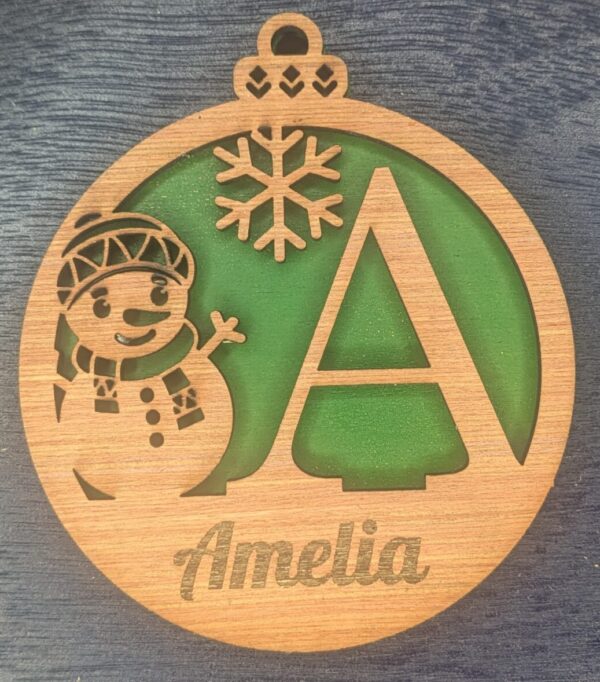 B Bauble Custom Engraved