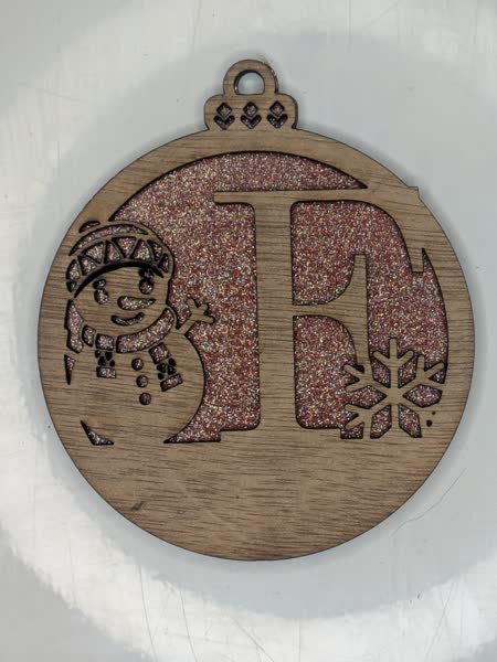 F Bauble Custom Engraved - Image 9