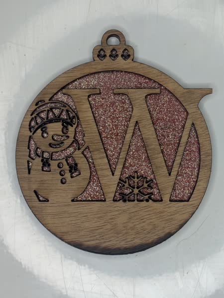 W Bauble Custom Engraved - Image 9