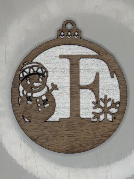F Bauble Custom Engraved - Image 10