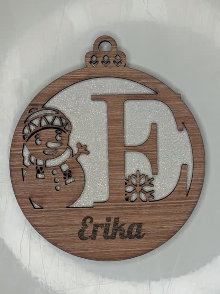E Bauble Custom Engraved - Image 2