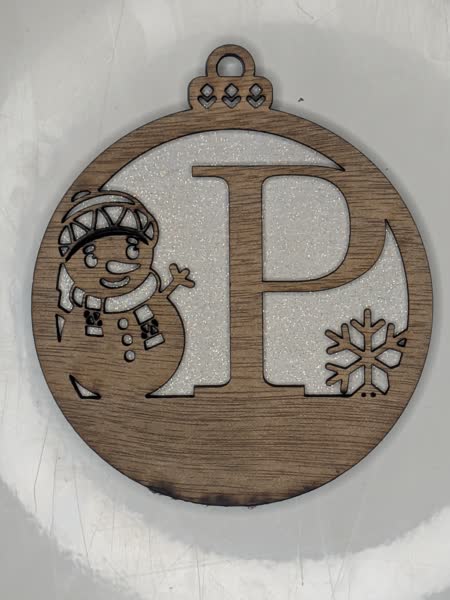 P Bauble Custom Engraved - Image 10