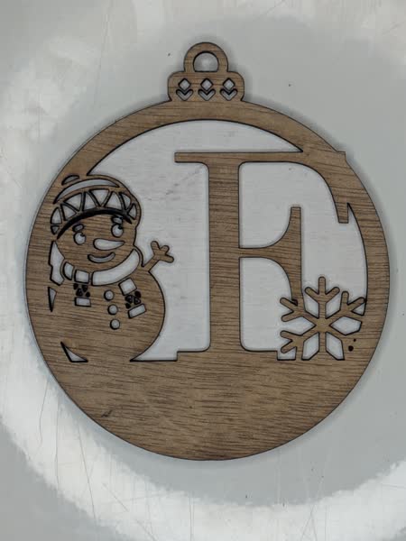F Bauble Custom Engraved - Image 11