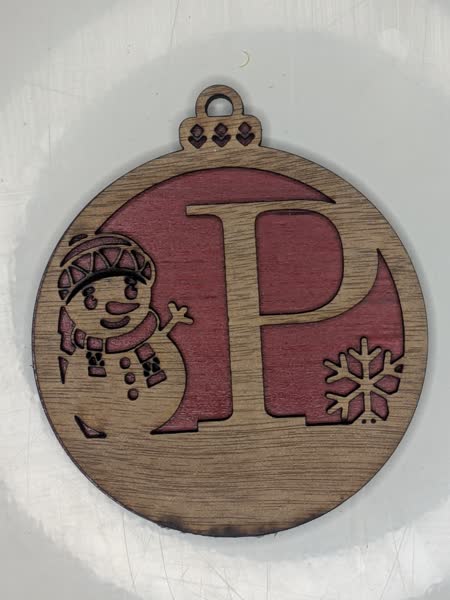 P Bauble Custom Engraved - Image 8