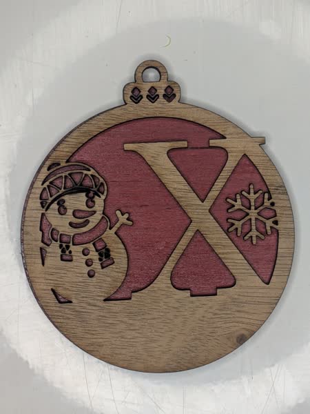 X Bauble Custom Engraved - Image 8