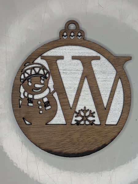 W Bauble Custom Engraved - Image 12