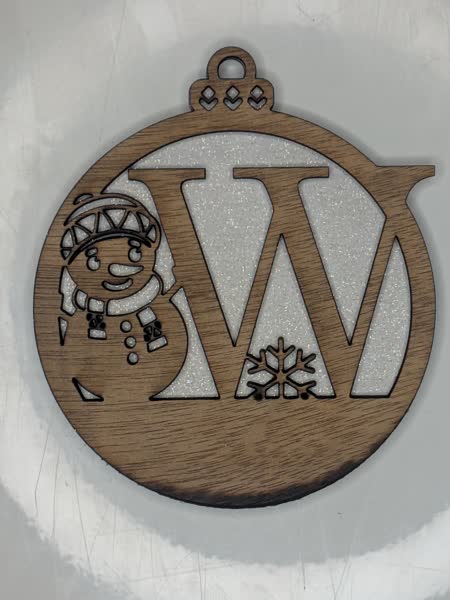 W Bauble Custom Engraved - Image 11