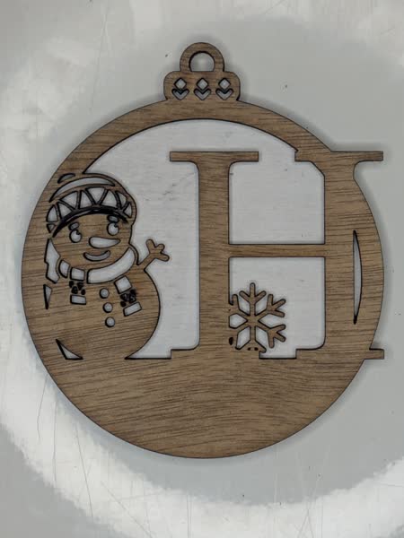 H Bauble Custom Engraved - Image 6